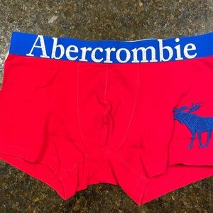 Abercrombie & Fitch worn red trunks. Size L